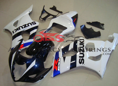 Suzuki GSXR1000 (2003-2004) Dark Blue & White Fairings