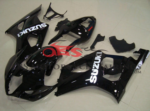 Gloss Black Fairing Kit for a 2003 & 2004 Suzuki GSX-R1000 motorcycle