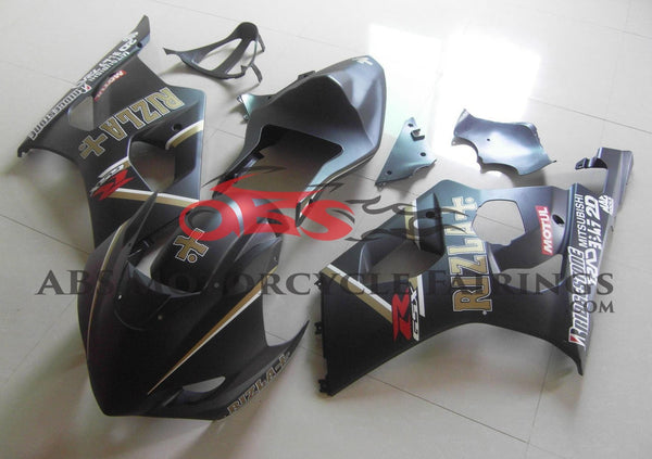 Matte Black Rizla Race Fairing Kit for a 2003 & 2004 Suzuki GSX-R1000 motorcycle