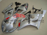Silver Fairing Kit for a 2003 & 2004 Suzuki GSX-R1000 motorcycle
