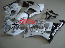 White and Black Corona Fairing Kit for a 2003 & 2004 Suzuki GSX-R1000 motorcycle