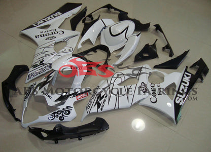 Suzuki GSXR1000 (2005-2006) White & Black Corona Fairings