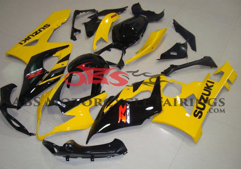 Yellow and Black Fairing Kit for a 2005 & 2006 Suzuki GSX-R1000 motorcycle