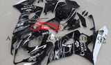 Black and White Corona Fairing Kit for a 2005 & 2006 Suzuki GSX-R1000 motorcycle