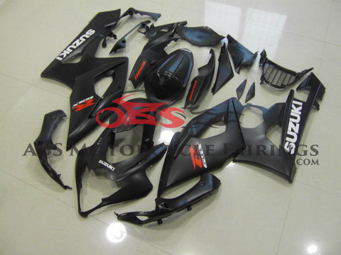 Matte Black with White Decals 2005-2006 Suzuki GSXR1000