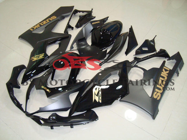 Matte & Gloss Black with Gold Decals 2005-2006 Suzuki GSXR1000