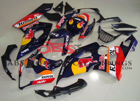 Dark Blue Repsol Red Bull Fairing Kit for a 2005 & 2006 Suzuki GSX-R1000 motorcycle
