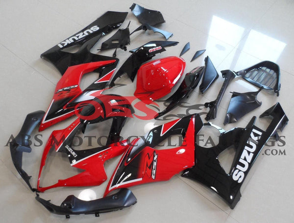 Red and Black Fairing Kit for a 2005 & 2006 Suzuki GSX-R1000 motorcycle