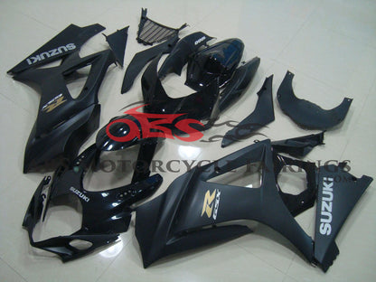 Suzuki GSXR1000 (2007-2008) Black & Matte Black Fairings at KingsMotorcycleFairings.com