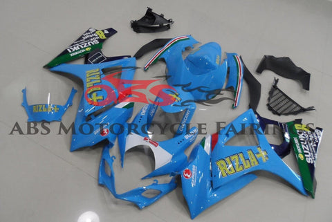 Suzuki GSXR1000 (2007-2008) Light Blue Rizla Fairings
