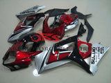 Suzuki GSXR1000 (2007-2008) Candy Apple Red, Silver & Black Fairings