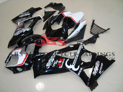 Suzuki GSXR1000 (2007-2008) Black, White & Red Relentless Fairings