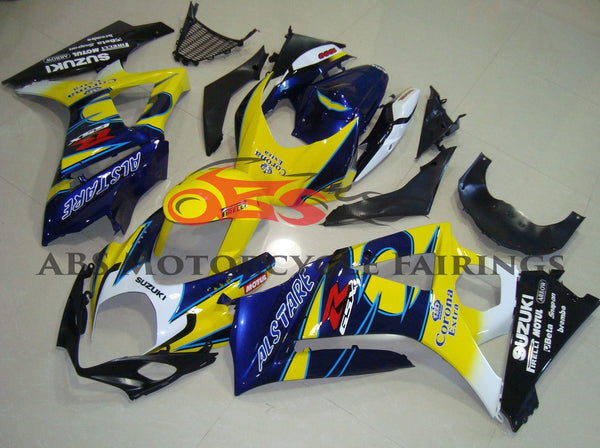 Suzuki GSXR1000 (2007-2008) Yellow & Blue Alstare Fairings