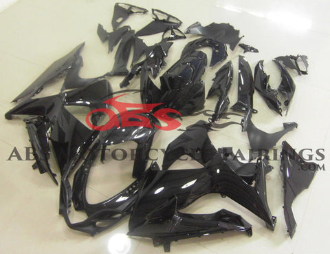 All Black Fairing Kit for a 2009, 2010, 2011, 2012, 2013, 2014, 2015 & 2016 Suzuki GSX-R1000 motorcycle