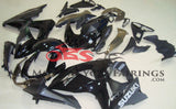 Black and Chrome Fairing Kit for a 2009, 2010, 2011, 2012, 2013, 2014, 2015 & 2016 Suzuki GSX-R1000 motorcycle