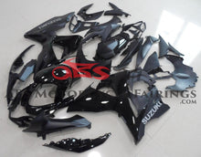 Gloss Black and Matte Black Fairing Kit for a 2009, 2010, 2011, 2012, 2013, 2014, 2015 & 2016 Suzuki GSX-R1000 motorcycle