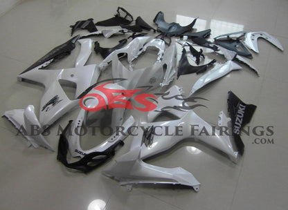 All White Fairing Kit for a 2009, 2010, 2011, 2012, 2013, 2014, 2015 & 2016 Suzuki GSX-R1000 motorcycle