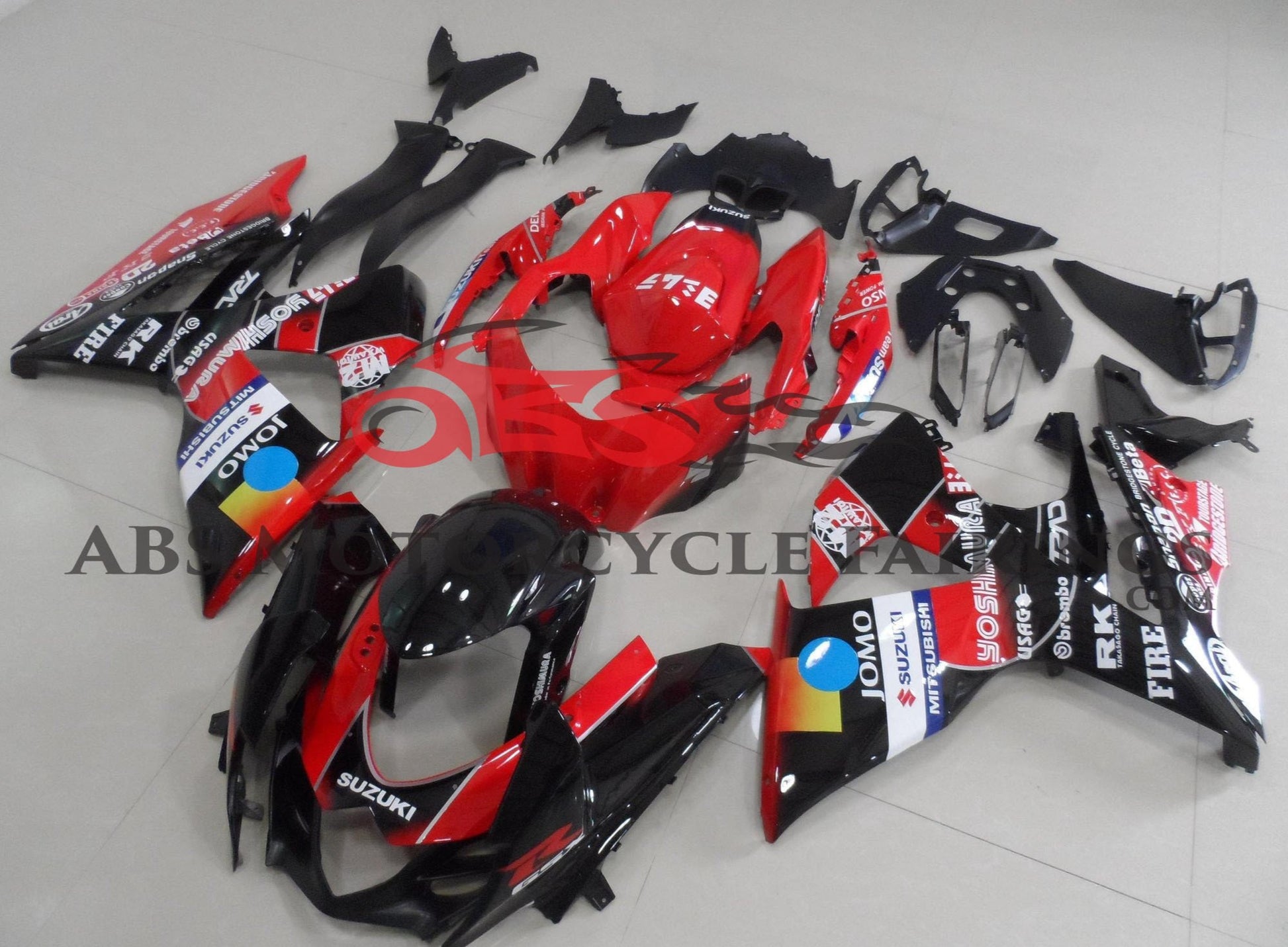 Suzuki GSXR1000 (2009-2016) Black & Red Jomo Fairings