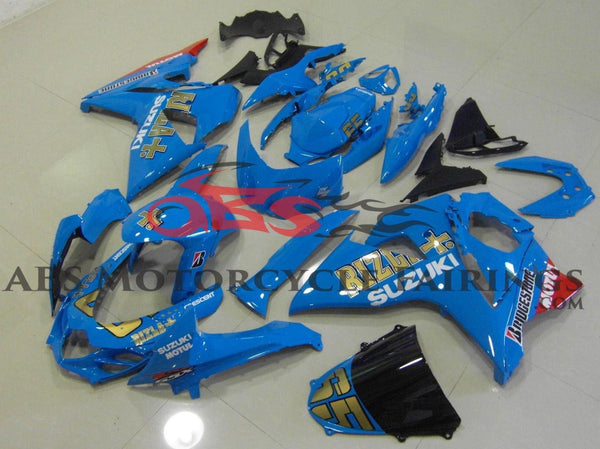 Suzuki GSXR1000 (2009-2016) Light Blue & Gold Rizla Fairings