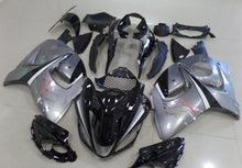 Suzuki GSXR1300 Hayabusa (2008-2019) Black, Silver & Chrome Fairings