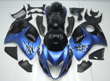 Black and Light Blue Fairing Kit for a 2008, 2009, 2010, 2011, 2012, 2013, 2014, 2015, 2016, 2017, 2018 & 2019 Suzuki GSX-R1300 Hayabusa motorcycle