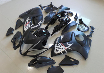 Suzuki GSXR1300 Hayabusa (2008-2019) Matte Black, Gloss Black & Silver Fairings