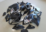 Suzuki GSXR1300 Hayabusa (2008-2019) Matte Black, Gloss Black & Silver Fairings