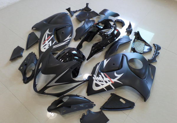 Suzuki GSXR1300 Hayabusa (2008-2019) Matte Black, Gloss Black & Silver Fairings