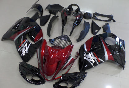 Suzuki GSXR1300 Hayabusa (2008-2019) Dark Red, Black & Silver Fairings