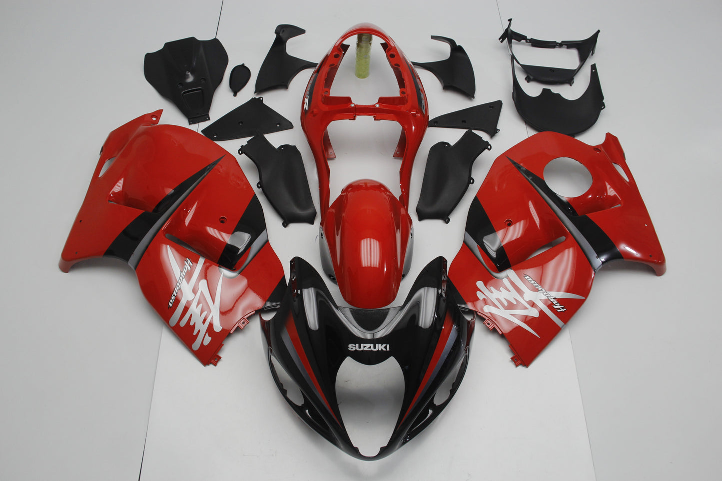 Suzuki GSXR1300 Hayabusa (1999-2007) Black, Red & Gray Fairings