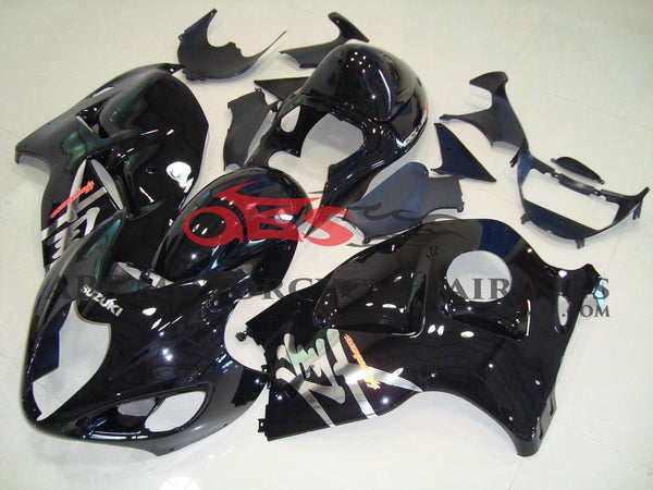 Suzuki GSXR1300 Hayabusa (1999-2007) Black & Chrome Fairings