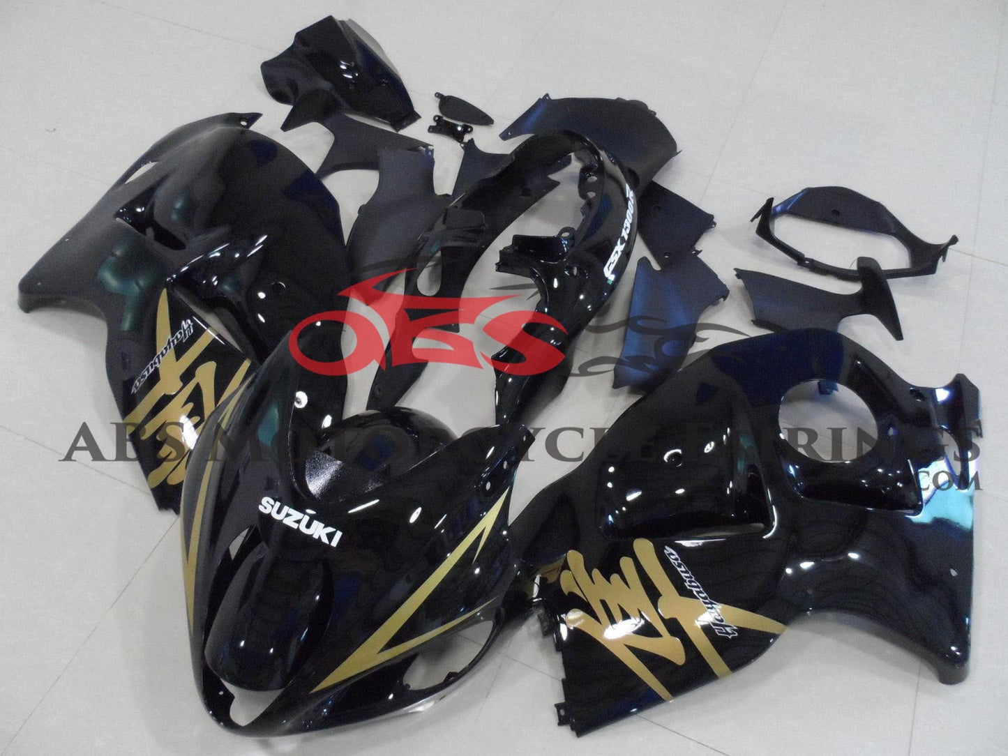 Suzuki GSXR1300 Hayabusa (1999-2007) Black & Gold Fairings