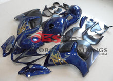 Navy Blue, Black and Gold Fairing Kit for a 2008, 2009, 2010, 2011, 2012, 2013, 2014, 2015, 2016, 2017, 2018 & 2019 Suzuki GSX-R1300 Hayabusa motorcycle