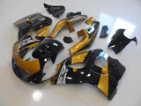 Gold, Black and Silver fairing kit for Suzuki GSX-R750 1996, 1997, 1998 and 1999 motorcycles. This is a compression molded fairing kit which will require modifications for proper fitment.