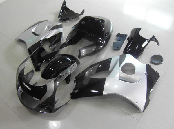Suzuki GSXR600 (1996-1999) Black, Silver & Gray Fairings