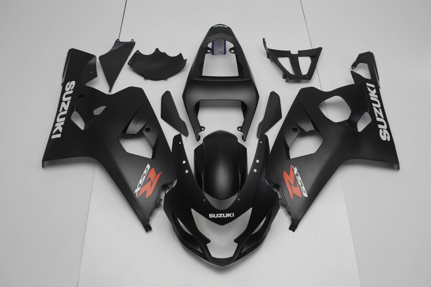 Suzuki GSXR600 (2004-2005) Matte Black, White & Red Fairings