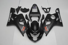 Matte Black, White and Red Fairing Kit for a 2004 & 2005 Suzuki GSX-R750 motorcycle