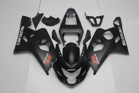 Suzuki GSXR600 (2004-2005) Matte Black, White & Red Fairings