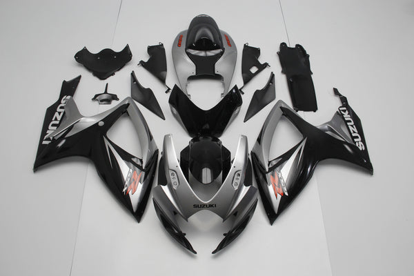Suzuki GSXR750 (2006-2007) Black & Silver Fairings