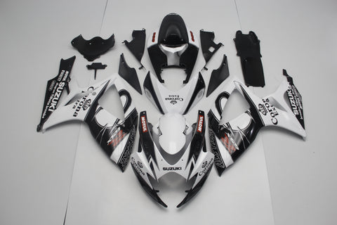 Suzuki GSXR750 (2006-2007) White, Black & Red Tribal Fairings