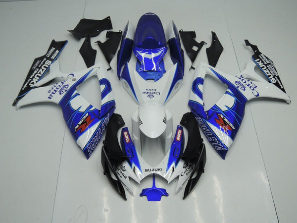 Suzuki GSXR600 (2006-2007) Blue & White Tribal Fairings