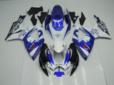 Blue and White Tribal Fairing Kit for a 2006 & 2007 Suzuki GSX-R600 motorcycle