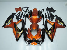 Orange, Gold and Black Fairing Kit for a 2008, 2009 & 2010 Suzuki GSX-R750 motorcycle