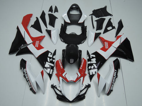 Suzuki GSXR750 (2011-2023) Black, White & Red Iridium Fairings
