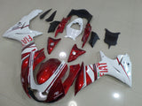 Suzuki GSXR600 (2011-2023) Candy Red & White FIAT Fairings at KingsMotorcycleFairings.com