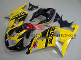 Suzuki GSXR600 (2000-2003) Yellow, Black & Silver Fairings