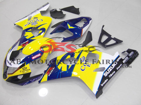 Suzuki GSXR600 (2004-2005) Yellow & Blue Corona Fairings