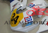 White PEPSI Race Fairing Kit for a 2004 & 2005 Suzuki GSX-R600 motorcycle