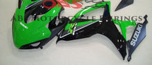 Green and Black Race Fairing Kit for a 2006 & 2007 Suzuki GSX-R600 motorcycle
