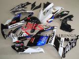 Black, White and Blue VIRU Fairing Kit for a 2006 & 2007 Suzuki GSX-R600 motorcycle